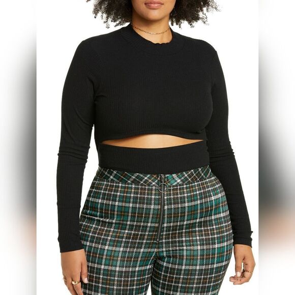 NWT BP Mock Meck Cutout Top - Picture 1 of 1